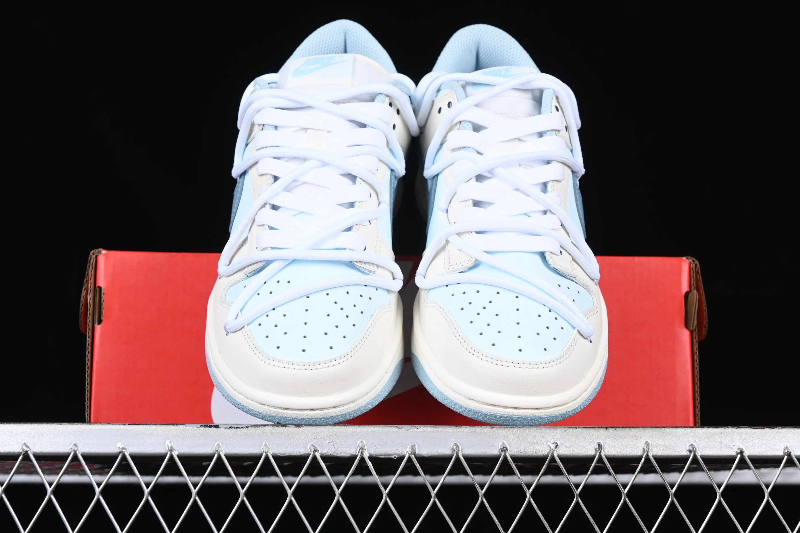 All categories Nk SB Dunk series Nk SB Dunk Low low-top sneakers Nk Dunk Low milk blue customized version of deconstructed strap casual sneakers DD1503-123